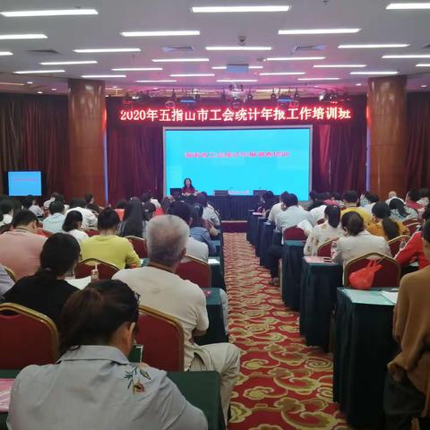 2020年度五指山市工会统计年报工作培训班
