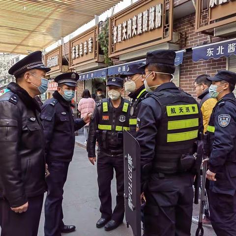 公安航天分局昝汉生局长督导检查禁放烟花爆竹管控及值班备勤情况