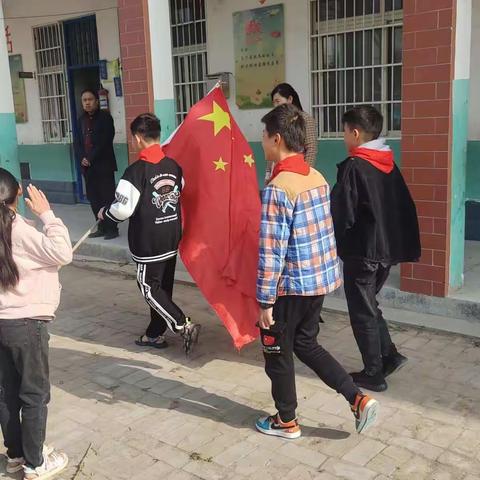 高庄小学升旗仪式