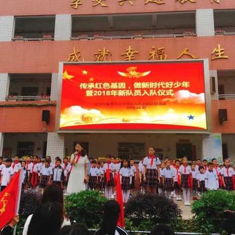 武汉市鲁巷实验小学“传承红色基因，做新时代好少年暨新队员入队”少先队主题队日活动