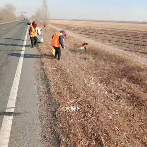 音德尔镇大岭村环境卫生集中整治打造美丽乡村