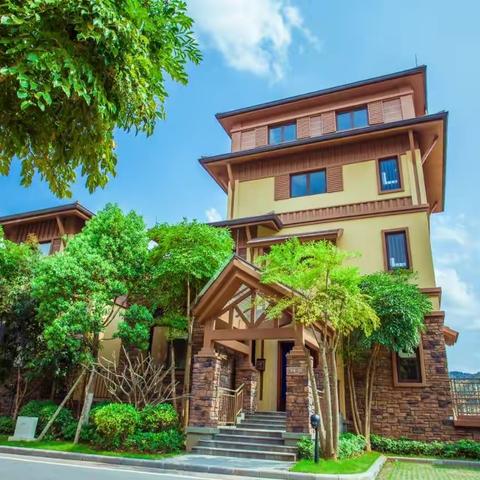 美的鹭湖别墅.轻奢湖景·KTV6房2厅7卫10床(9街2号)