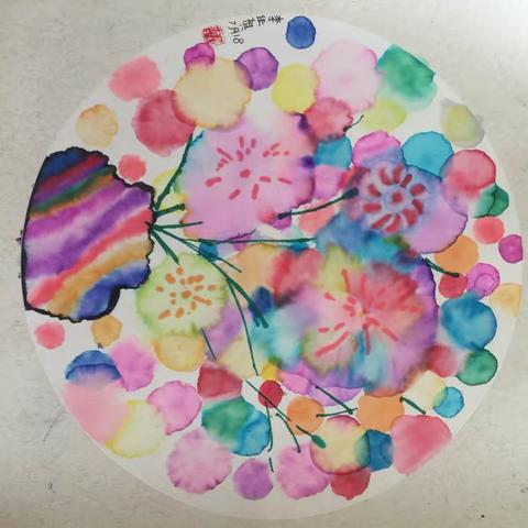 小妞入学前美术作品