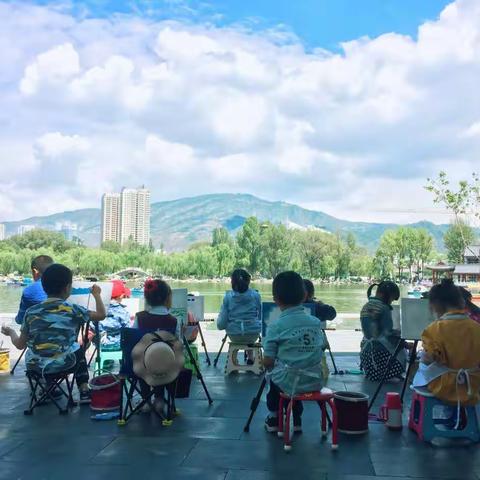 西宁童画夏日写生记