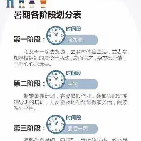 【假期家长课堂一】叮咚~有一份暑假作息时间表，请各位家长注意查收！