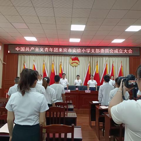 共青团来宾市实验小学支部委员会成立大会