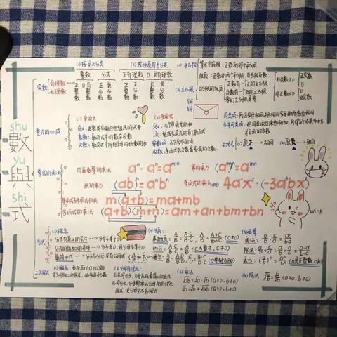 让思维看得见“数与式”                  思维导图竞赛---东城教育集团石河子第九中学九年级数学组