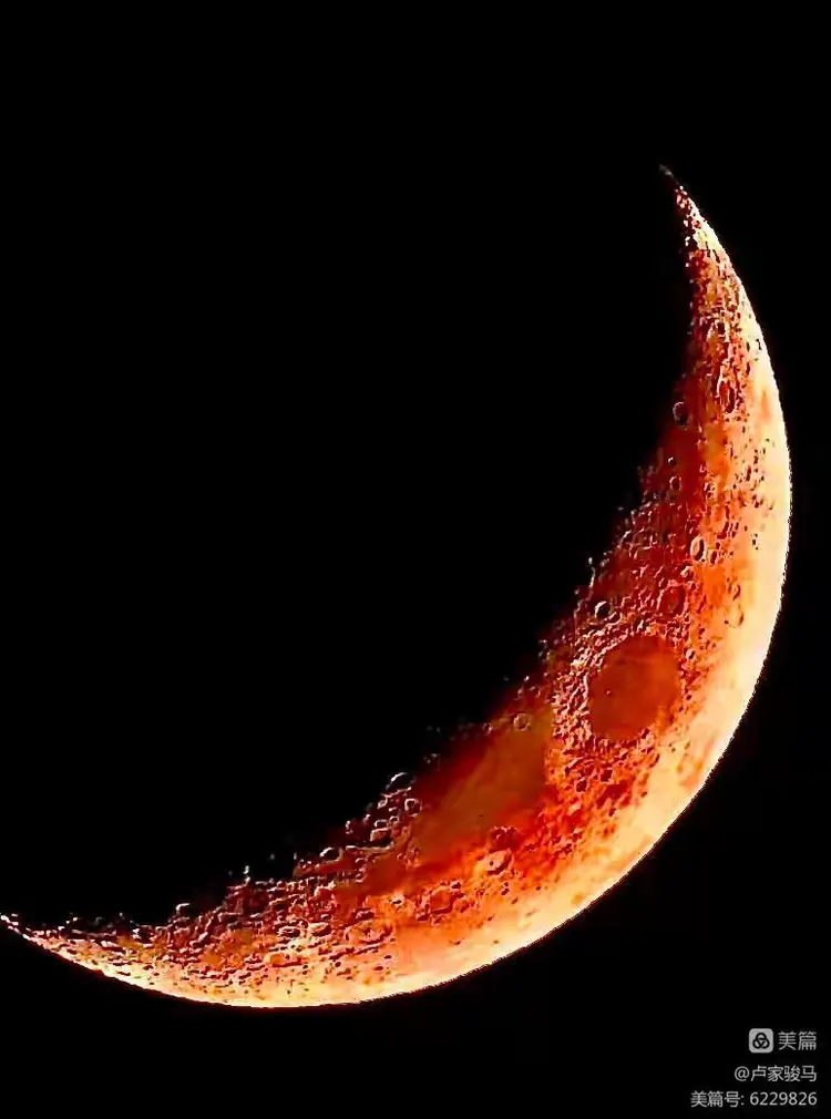 你看你看，月亮的脸偷偷的在改变