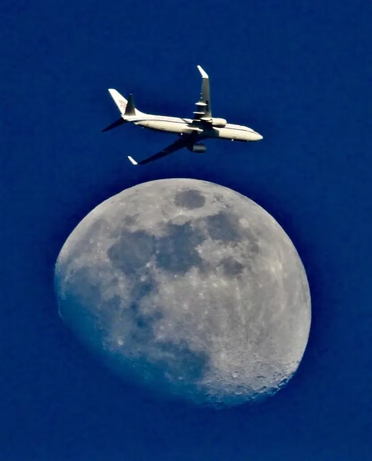 你看你看，月亮的脸偷偷的在改变