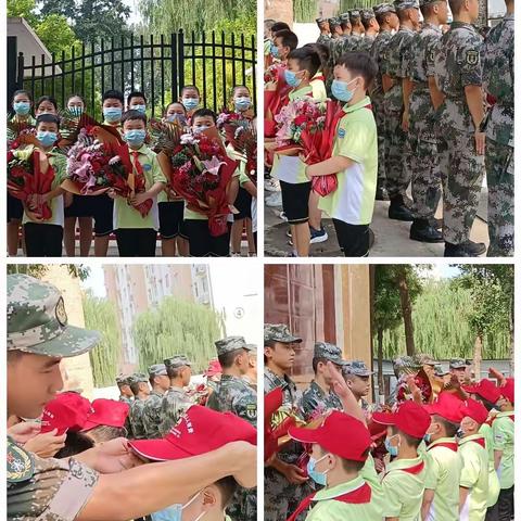 雏鹰拥军 薪火相传，———固安县第三小学少先队员走进驻军部队开展慰问活动