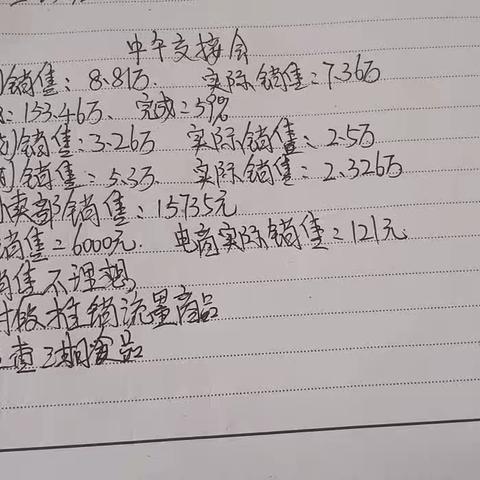中百仓储龙兴店2023年4月29日交接会及中午现场运营报告