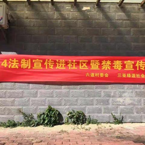 六道社区开展“法制宣传进社区暨禁毒”宣传活动