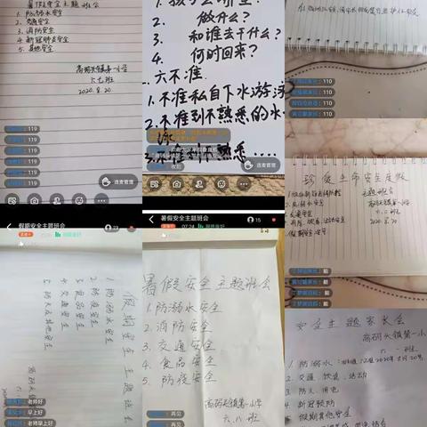 高码头镇第一小学珍爱生命，安全度假线上家长会