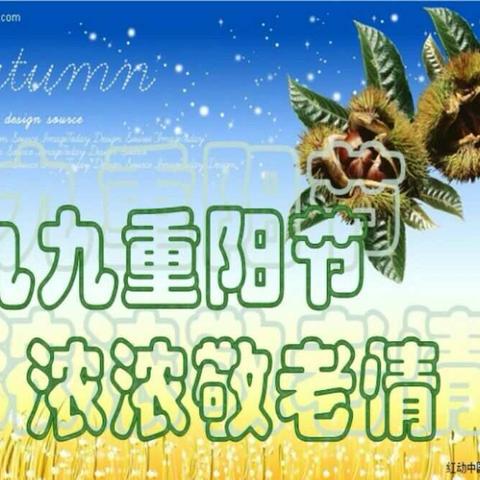 九九重阳节，浓浓敬老情