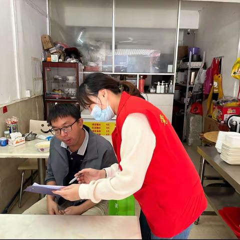 螺涌第一经济社党支部开展社区餐饮巩卫检查