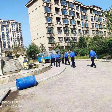 环保城管局对居民小区内擅自设立地桩地锁等行为进行专项整治