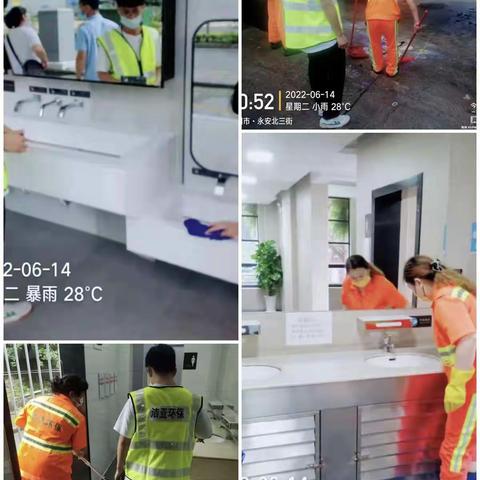 洁亚环保公司精干到盐田巡查