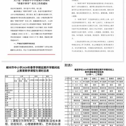 别样的教学，满满的收获 ------塘溪学校“停课不停学”低年级课堂教学记录