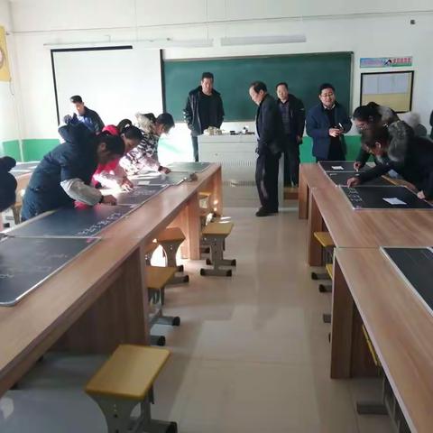 青州市弥河镇石河小学师生硬笔、粉笔字比赛