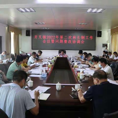 牙叉镇2022年第二次林长制工作会议暨问题整改协调会