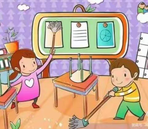 洋浦三都幼儿园第十九周大扫除。