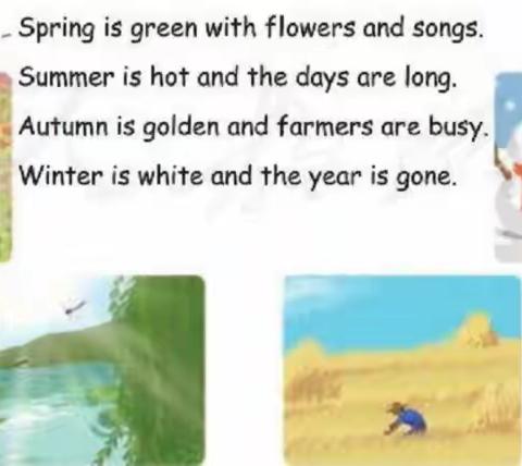 Unit 2 My favourite season            —      五6班孩子作品