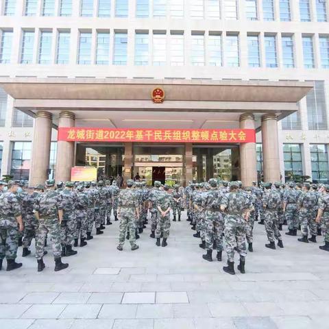 龙城街道2022年基干民兵组织整顿点验大会