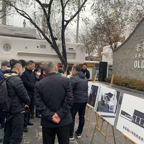 张家村街道组织“两代表一委员”开展老菜场市井文化创意街区视察调研活动