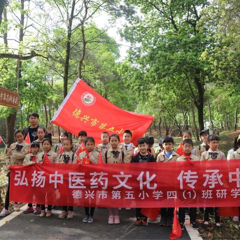 弘扬中医国粹，传承中医药文化                    --德兴市第五小学四(1)班研学活动