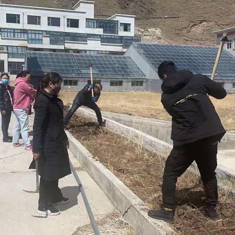 疫情将过，繁花即开                           ———县医保局机关党支部开展义务种花主题党日活动