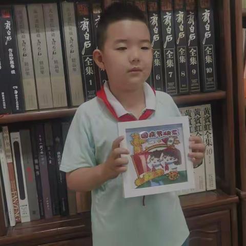 西六路小学四（4）中队王颢霖博元堂美术馆实践基地国庆节光芒闪耀—党在我心中活动