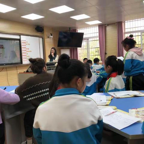 “春风十里梦起航，听课活动促成长”奓山中心小学四年级“听课月”活动纪实
