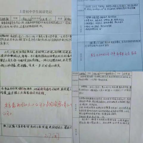 上营初中阅读活动的开展