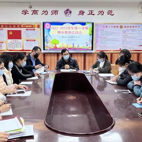 【贯彻二十大，教育在行动】踔厉奋发，笃行不怠——会城梅江小学2022−2023学年度第一学期期末总结会