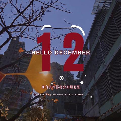 你好！12月