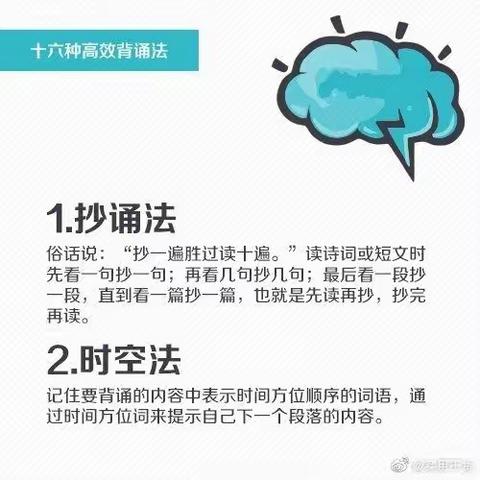 “高效背诵法”——成功路上的助力器