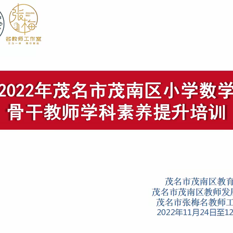 专业引领光明路，同心学习促发展—记茂南区小学数学骨干教师培训暨茂名市张梅名教师工作室研修活动12