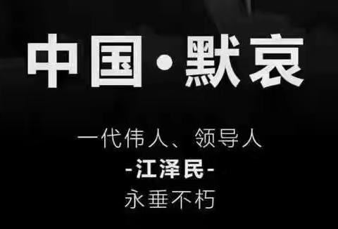 城村干部党员怀着沉痛心情收听收看江泽民同志追悼大会，深切悼念，寄托哀思！