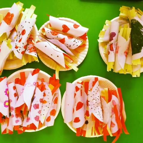 燎原幼儿园大班——快乐手工《春卷》