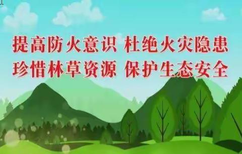 防林草火灾、保绿色家园、筑生态屏障！