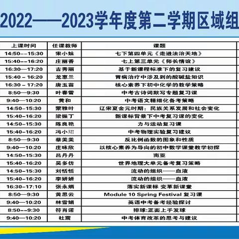 【椰海历史教研】集智促教研，合力助中考——2023年海口市椰海学校区域组长学校基地培训历史组活动（2023.3.28）