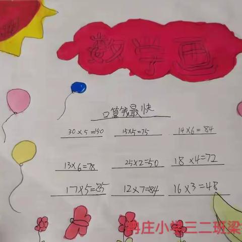 心中有数，画中有学——冉庄小学三年级“数学画，画数学”主题活动