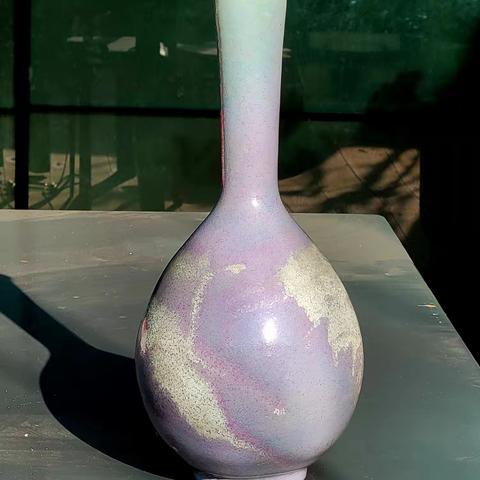 钧瓷长颈瓶一(金)