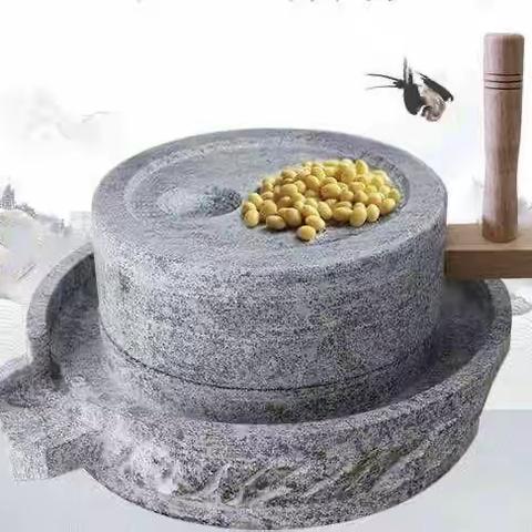 一方石磨，一捧黄豆，一份童趣——小精灵幼儿园中1班体验石磨豆浆记