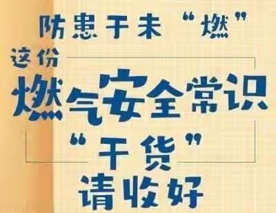 防患于未“燃”--闫皮庄小学燃气安全知识宣传