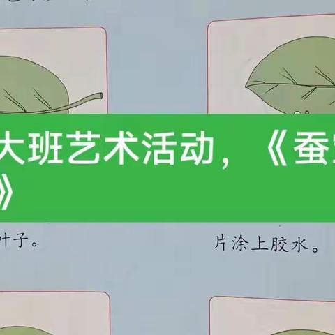 大大班艺术活动《蚕宝宝》