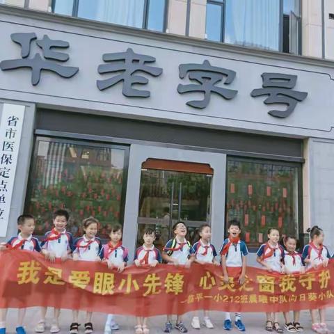 我是爱眼小先锋 心灵之窗我守护～临平一小212中队向日葵小队  爱眼先锋活动