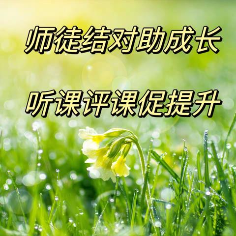 师徒结对助成长  听课评课促提升——南阳市第三十二小学校二年级语文组师徒听评课活动