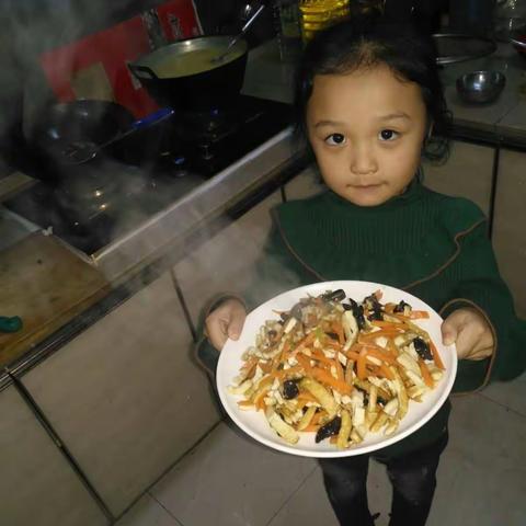 红萝卜炒豆腐