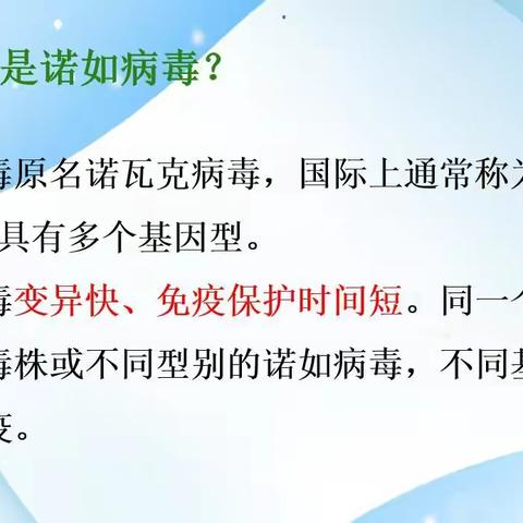 诺如病毒的健康教育                        ——湛江市四幼健康培训活动